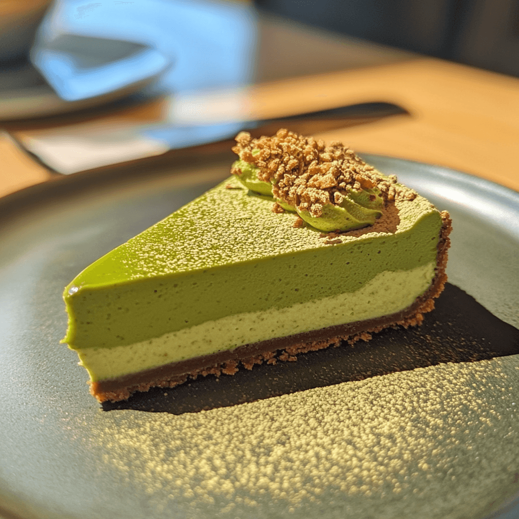 Matcha cheesecake