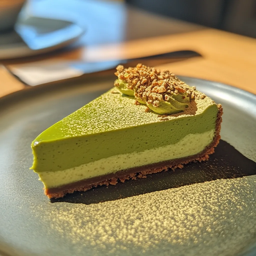 Matcha cheesecake