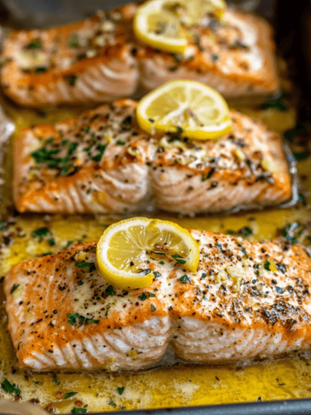 One-Pan Lemon Garlic Butter Salmon