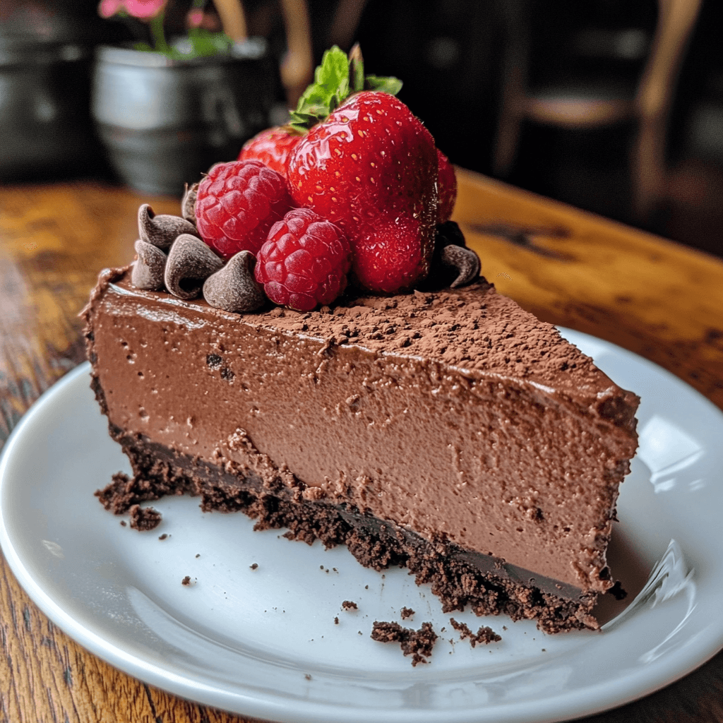 chocolate cheesecake