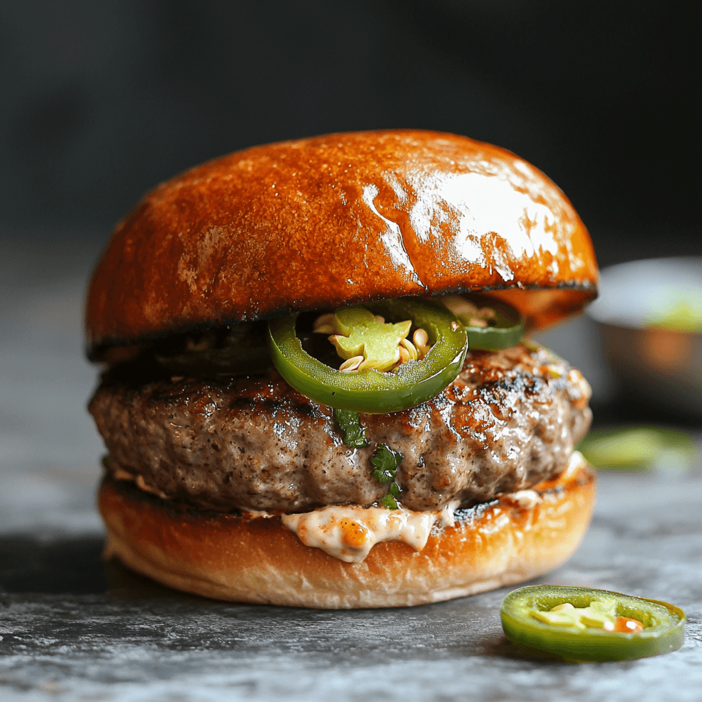 Recipe Course 2 How to Make a Spicy Jalapeño Burger for Heat Lovers