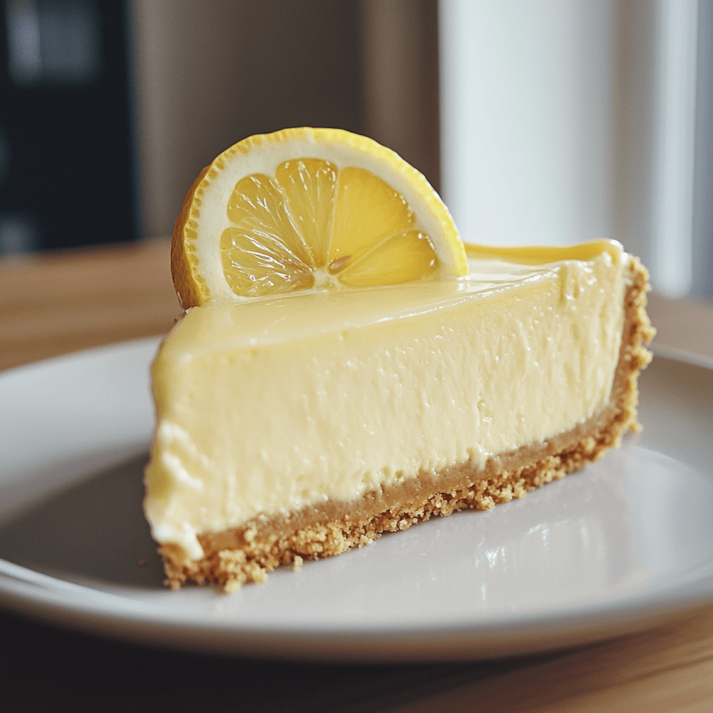 Lemon cheesecake