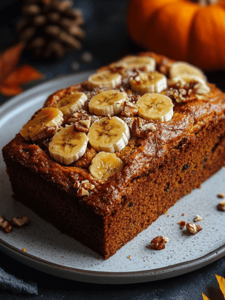 Pumpkin banana loaf