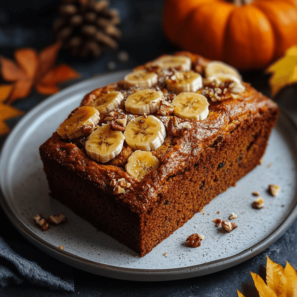 Pumpkin banana loaf