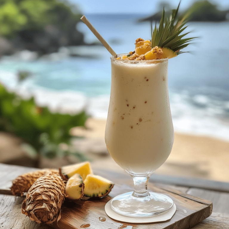 How to Make the Perfect Tropical non alcoholic Piña Colada: A ...