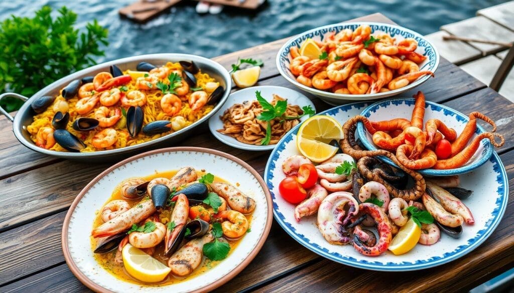 Spanish seafood dishes