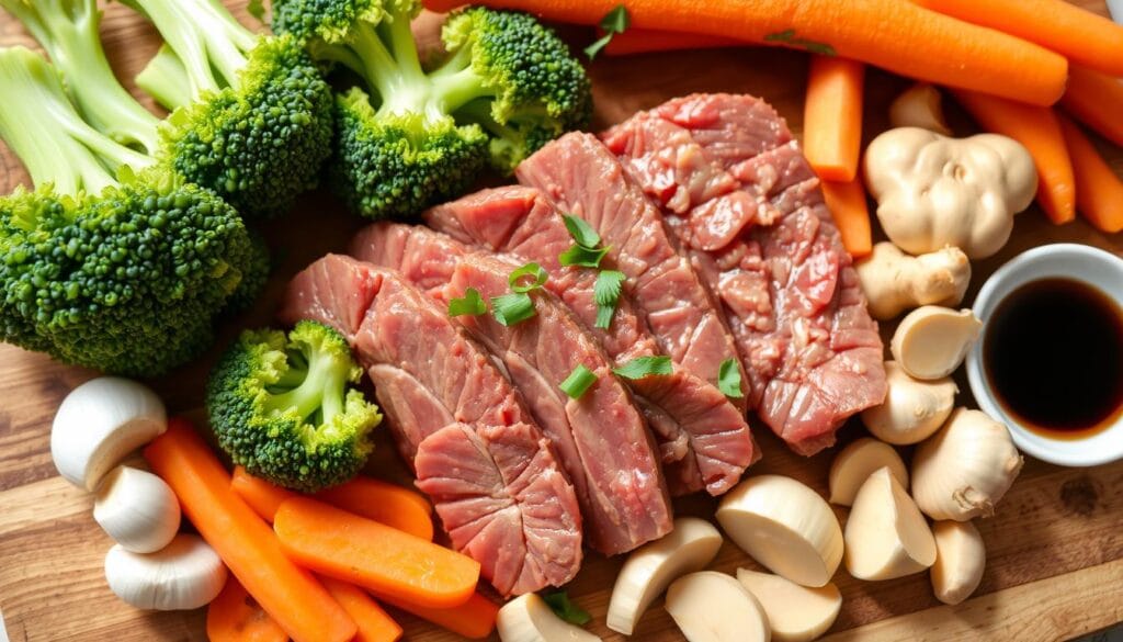 Beef and Broccoli Stir-Fry Ingredients