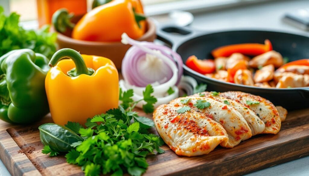 Chicken Fajita Preparation