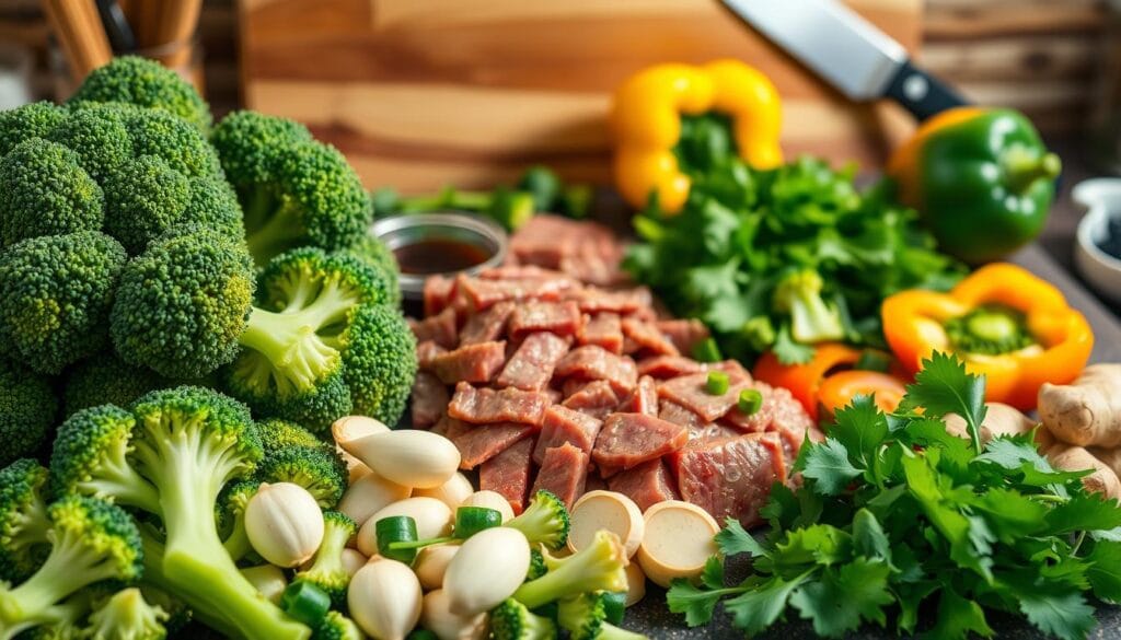 Preparing the Ingredients for Beef Stir-Fry