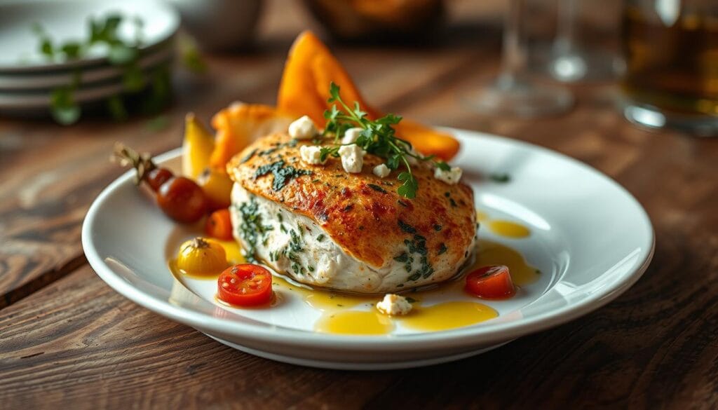 Spinach and Feta Stuffed Chicken Breast