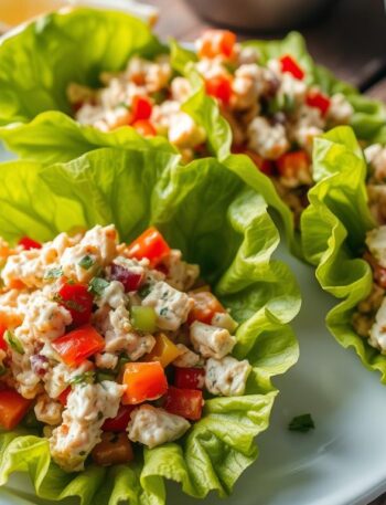 Tuna salad lettuce wraps